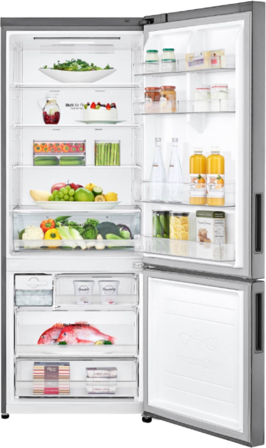 Réfrigérateur congélateur bas LG 462L No Frost Gris - GBB566PZHZN