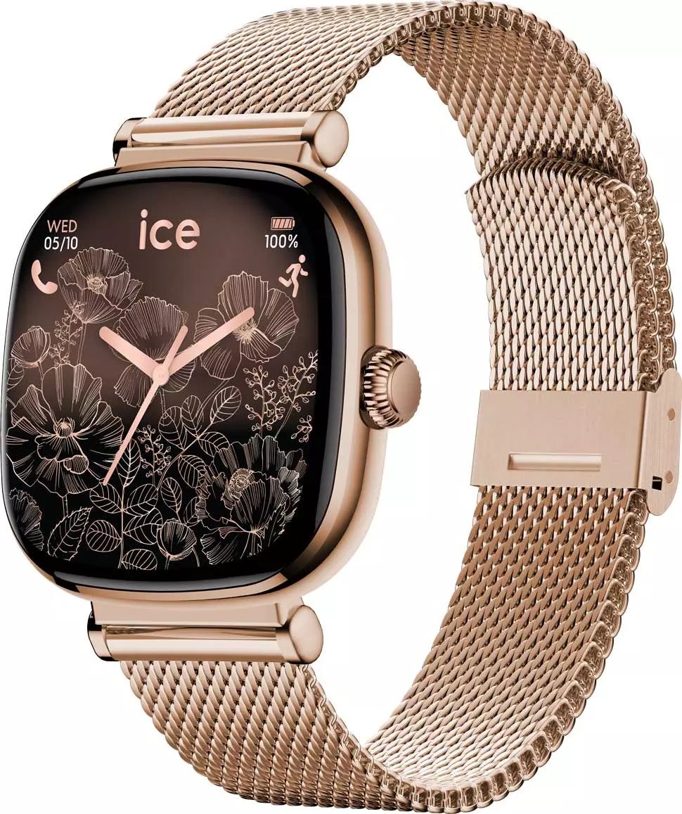 Montre connectée ICE WATCH Smart Sq 2.0 37mm Bluetooth Rose - SMARTSQ2ROSEGMILANES