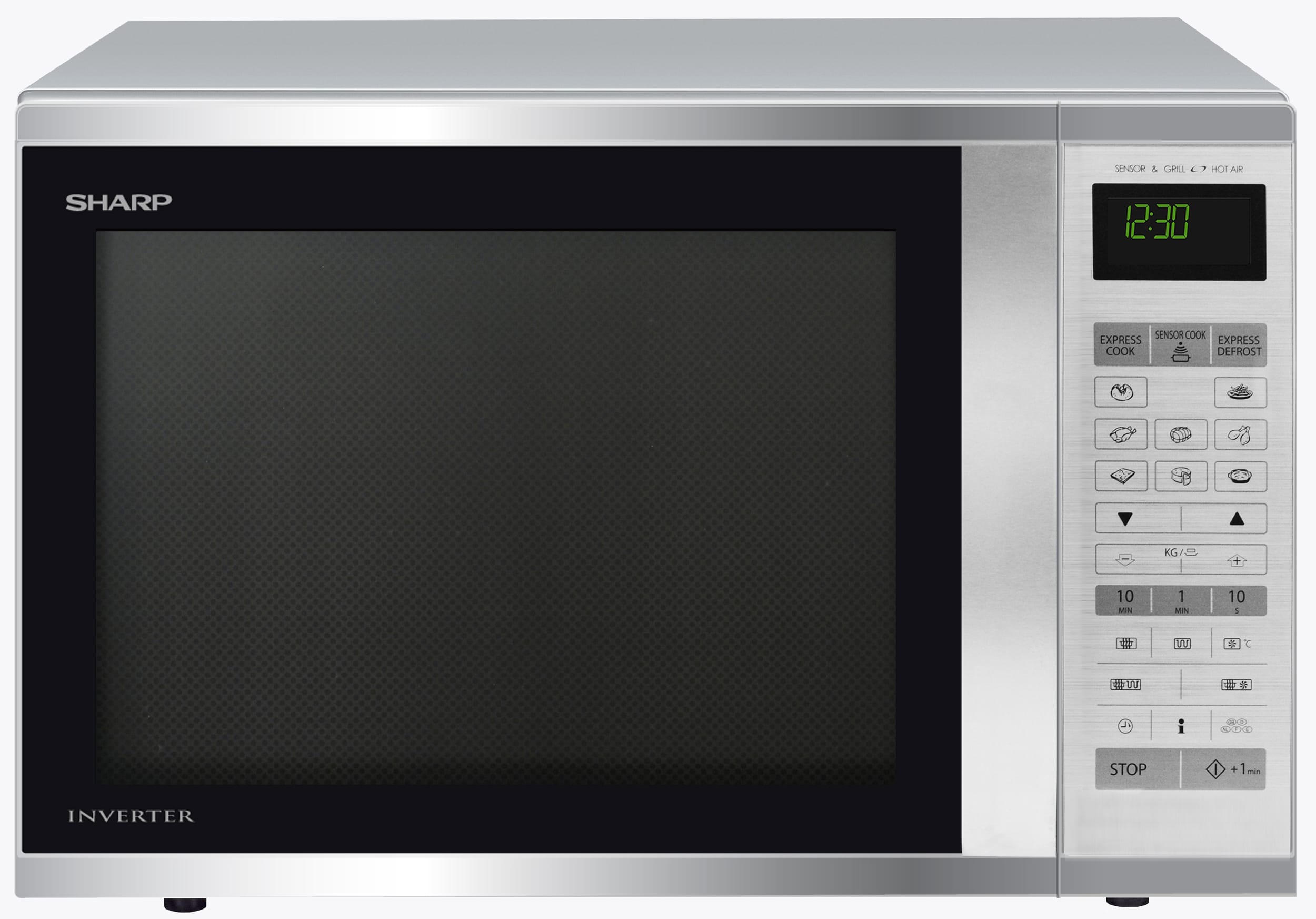 SHARP Micro ondes Combiné 1050W 40L Inox  R971STW