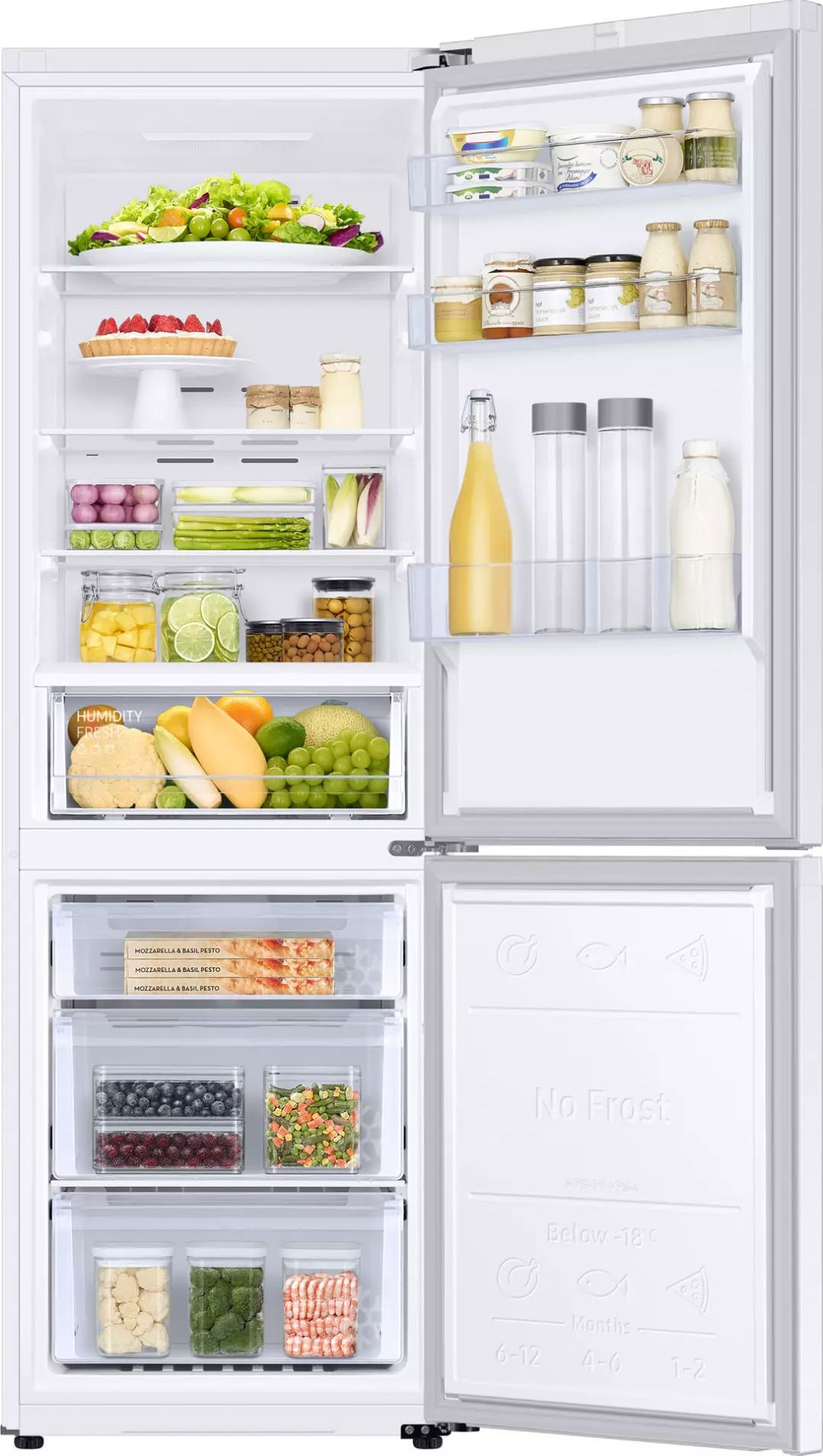 Réfrigérateur congélateur bas SAMSUNG 344L No Frost Gris - RB34C600EWW