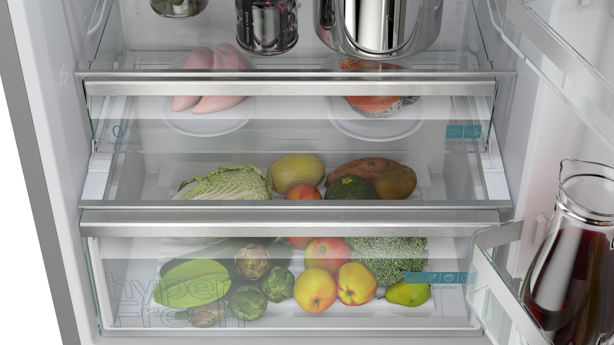 Réfrigérateur congélateur bas SIEMENS 440L No Frost Inox - KG49NVIAG