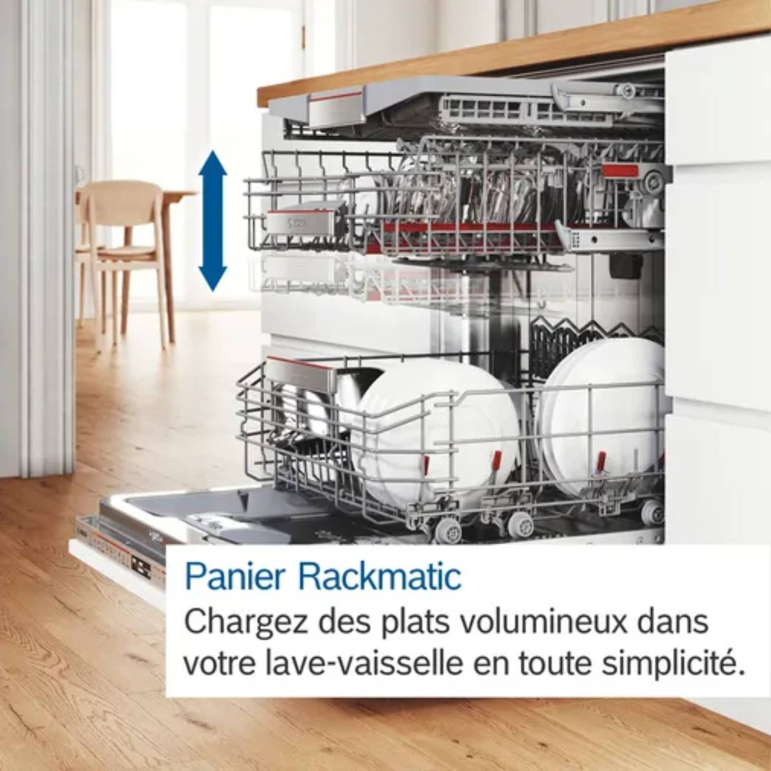 Lave vaisselle integrable 60 cm BOSCH Série 8 Home Connect 14 couverts - SMI8YCS03E Lave vaisselle integrable 60 cm BOSCH Série 8 Home Connect 14 couverts - SMI8YCS03E
