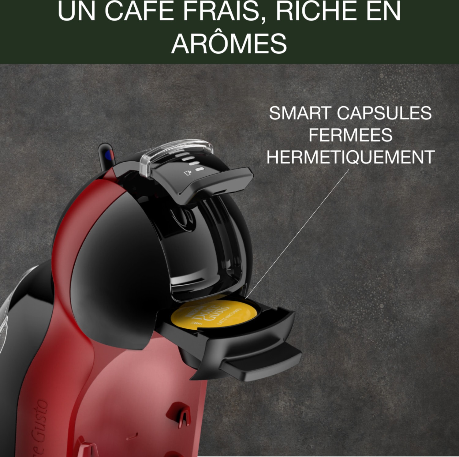Cafetière à dosette KRUPS Play et Select Rouge - YY5219FD