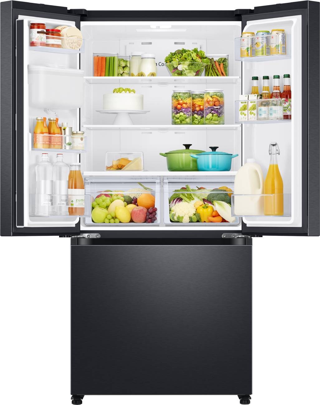 SAMSUNG Réfrigérateur 3 portes Froid Ventilé Plus 495L Noir SAMSUNG Réfrigérateur 3 portes Froid Ventilé Plus 495L Noir
