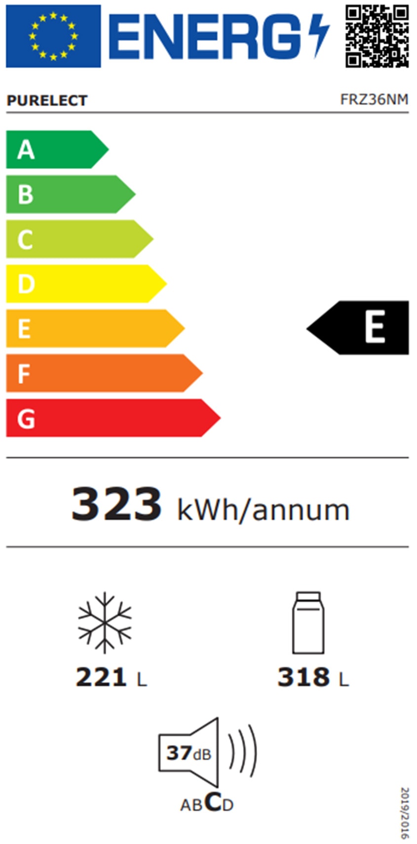 Réfrigérateur 4 portes PURELEC 539L No Frost Noir - FRZ36NM
