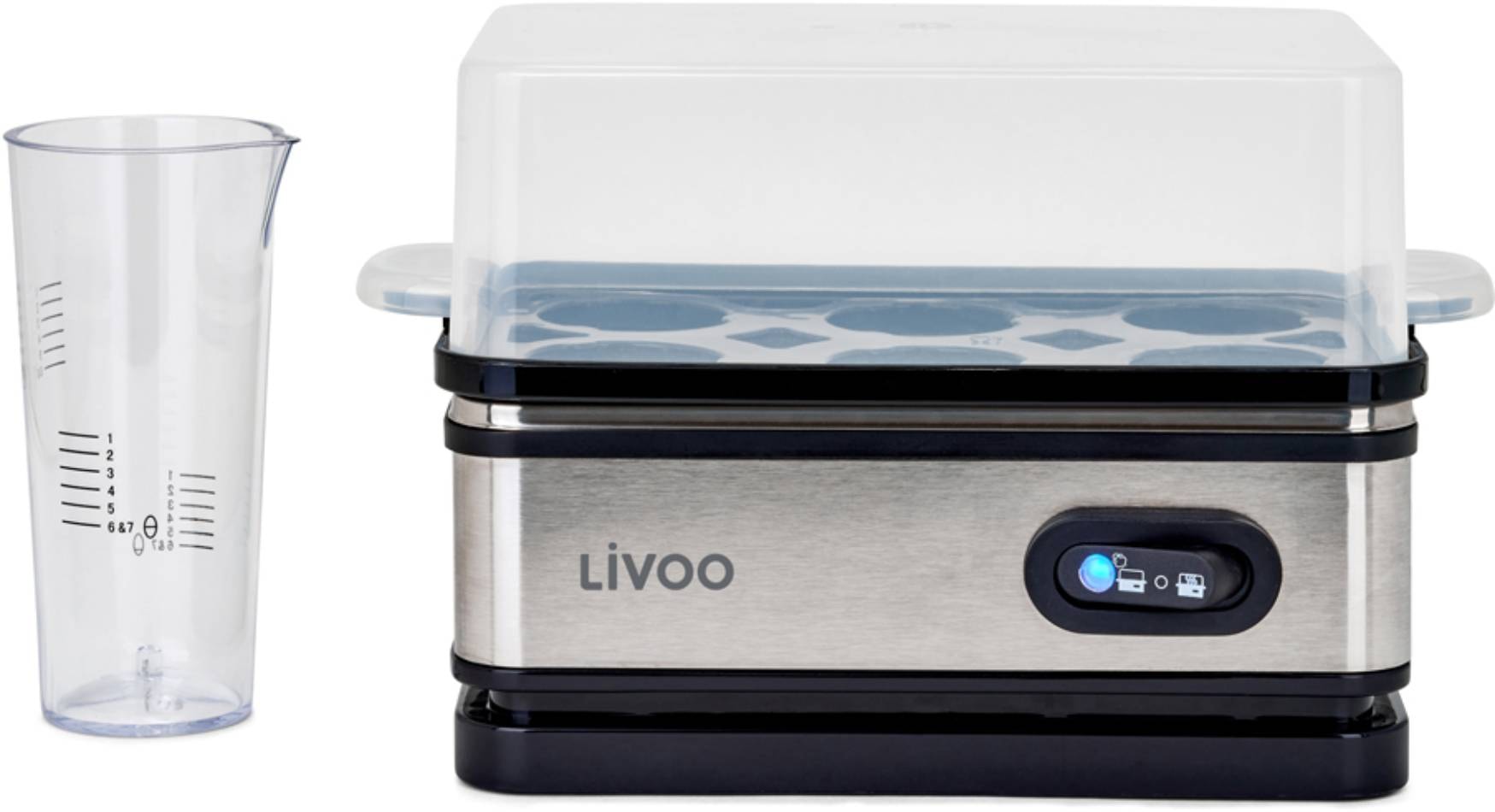 Cuiseur vapeur LIVOO 6 Oeufs 400W Transparent DOC290