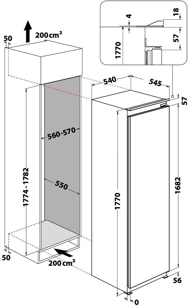 Congélateur encastrable armoire WHIRLPOOL - WHSD18F103C1PFR Congélateur encastrable armoire WHIRLPOOL - WHSD18F103C1PFR