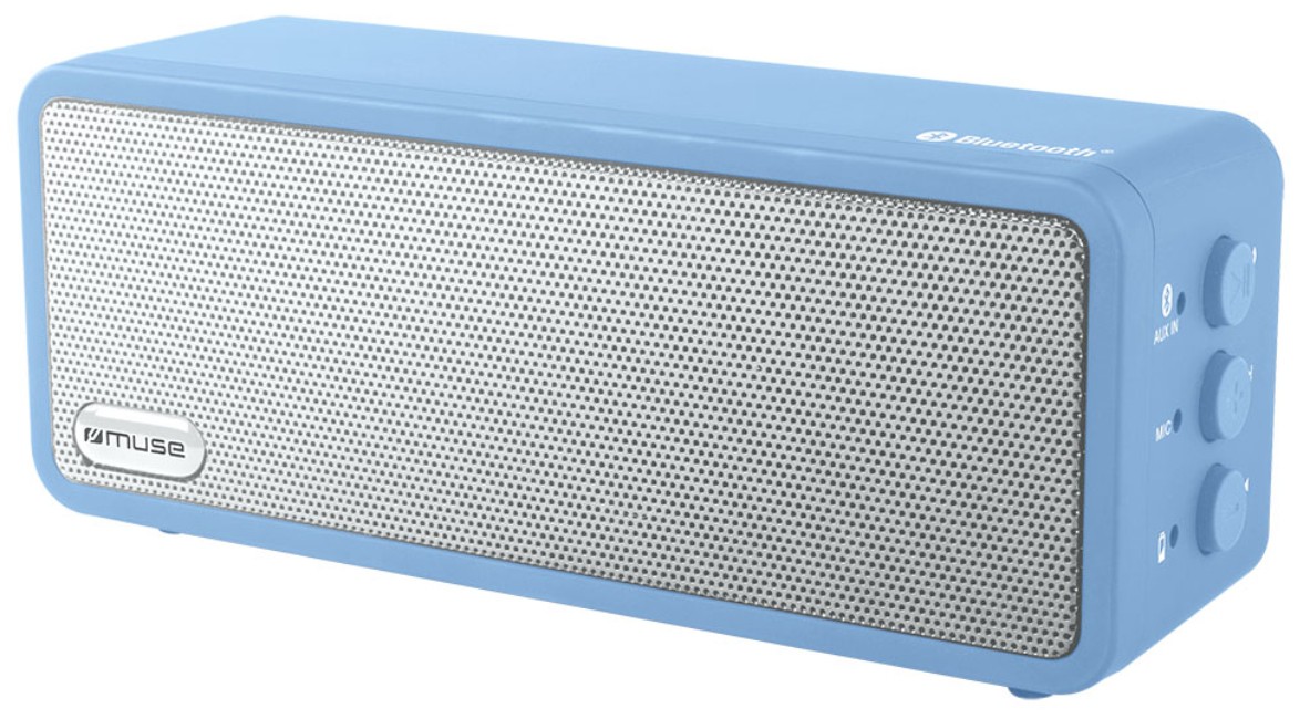 MUSE Enceinte bluetooth 2x3 W Bleu  M-350BTM