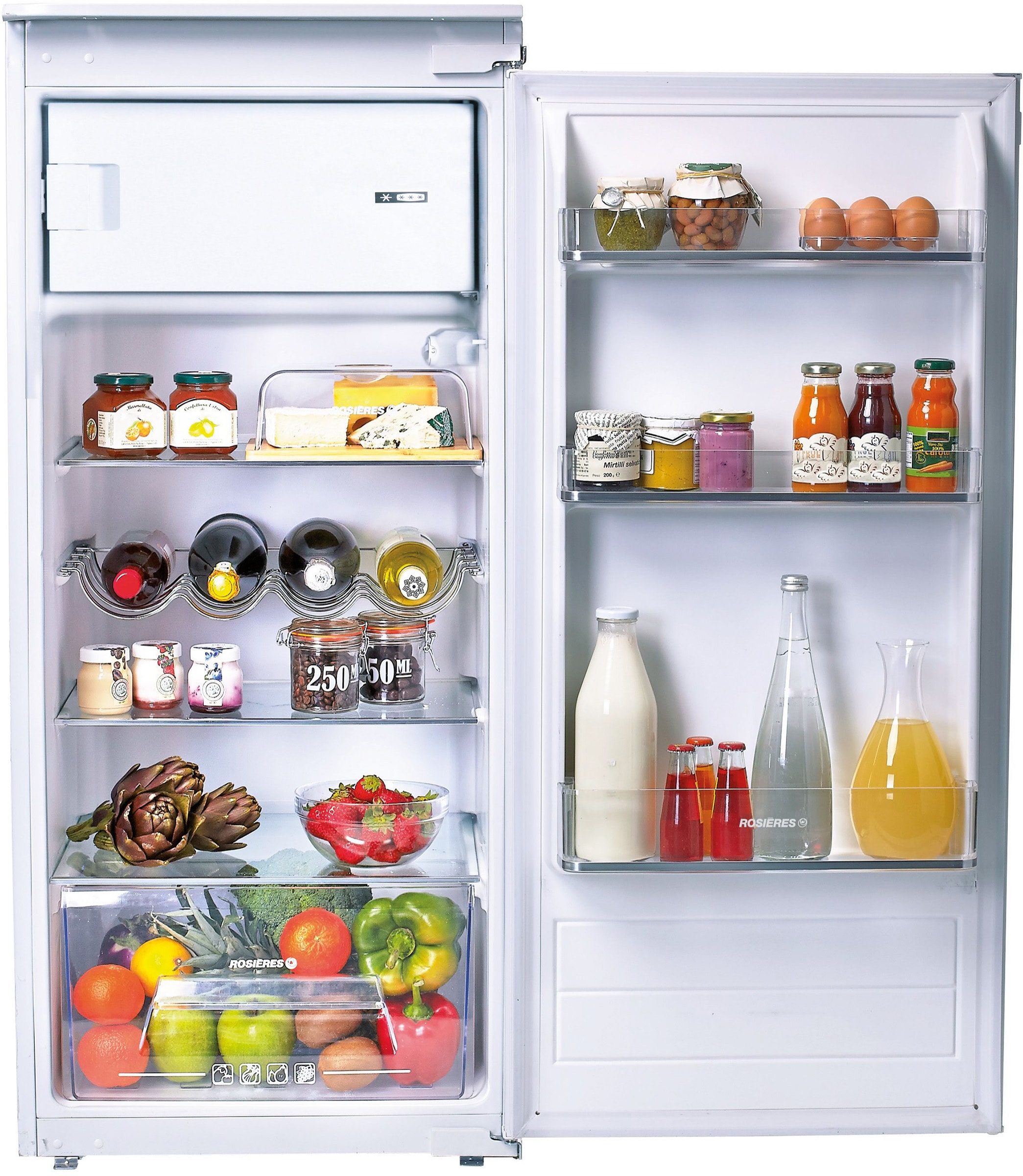 Réfrigérateur encastrable 1 porte ROSIERES 179L Froid statique Blanc RSOP122/N
