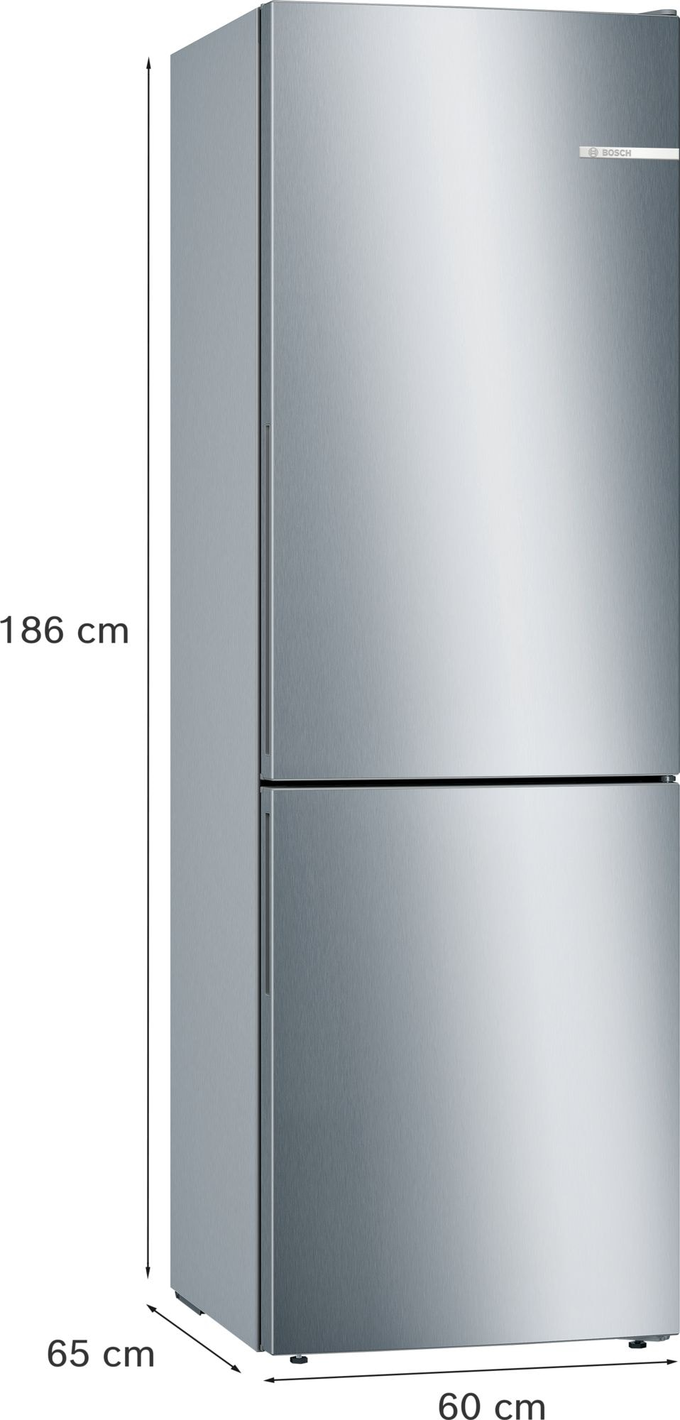 Réfrigérateur congélateur bas BOSCH Série 6, Froid Brassé, 308L, Gris - KGE36ALCA Réfrigérateur congélateur bas BOSCH Série 6, Froid Brassé, 308L, Gris - KGE36ALCA