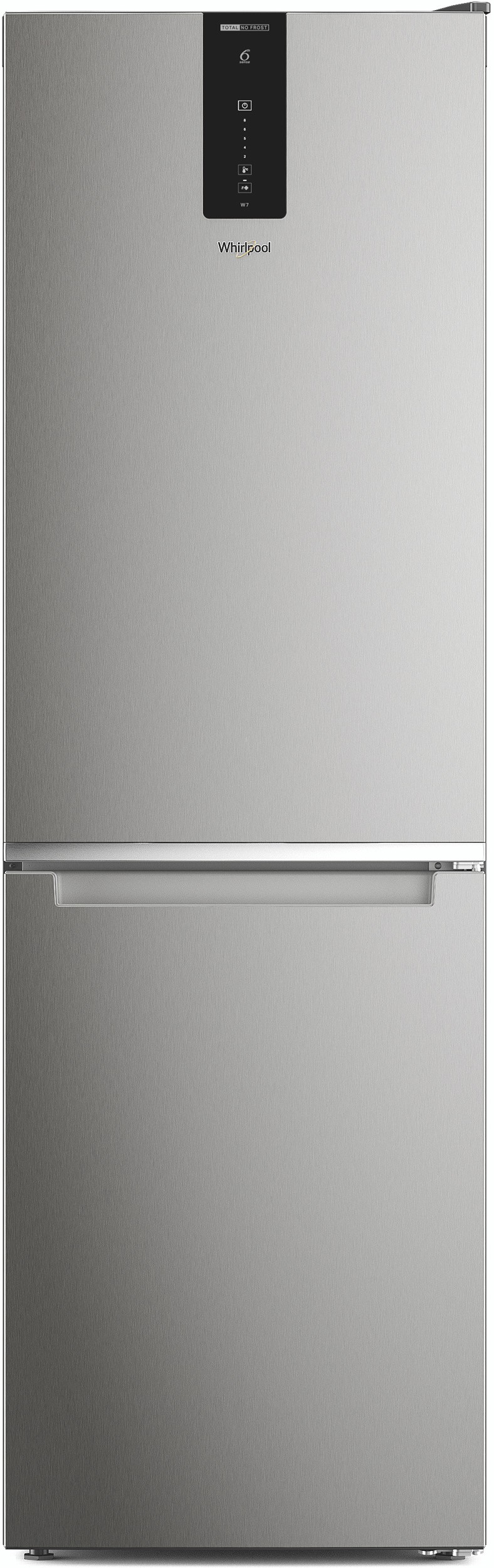 WHIRLPOOL Réfrigérateur congélateur bas 6ème sens No Frost 335L Inox - W7X82OOX