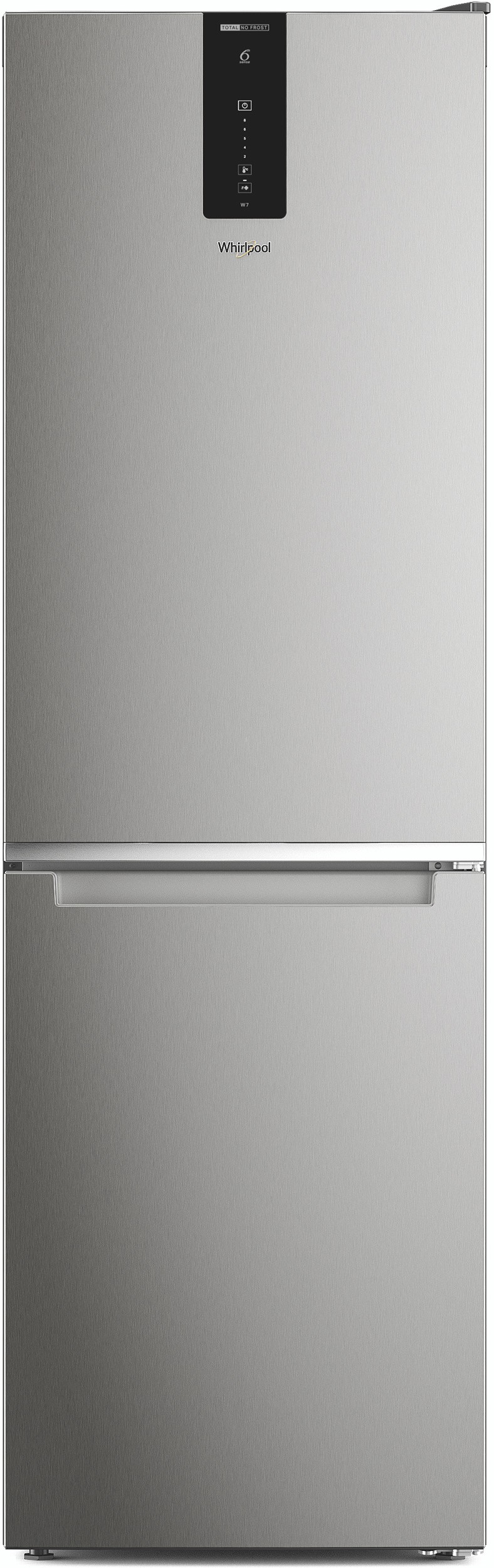 Réfrigérateur congélateur bas WHIRLPOOL , 6ème sens, Froid No Frost, 335L, Inox W7X82OOX