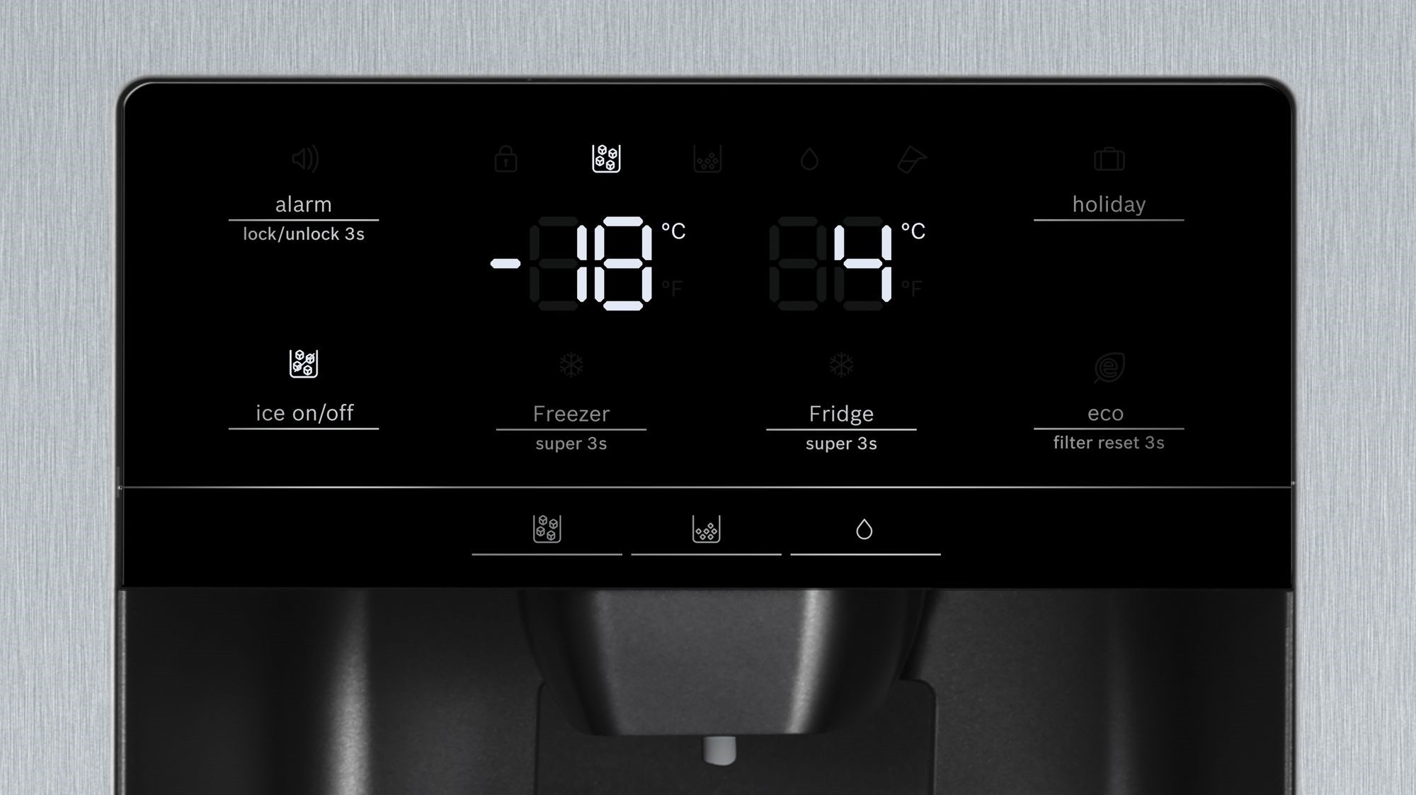 Réfrigérateur américain BOSCH NoFrost MultiAirFlow 531L Inox - KAG93AIEP