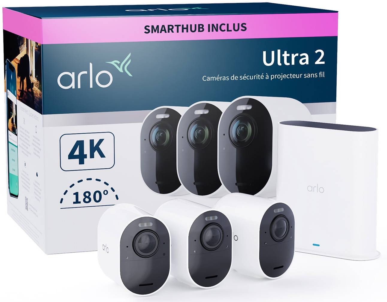 Caméra de surveillance ARLO - VMS5340-200EUS Caméra de surveillance ARLO - VMS5340-200EUS