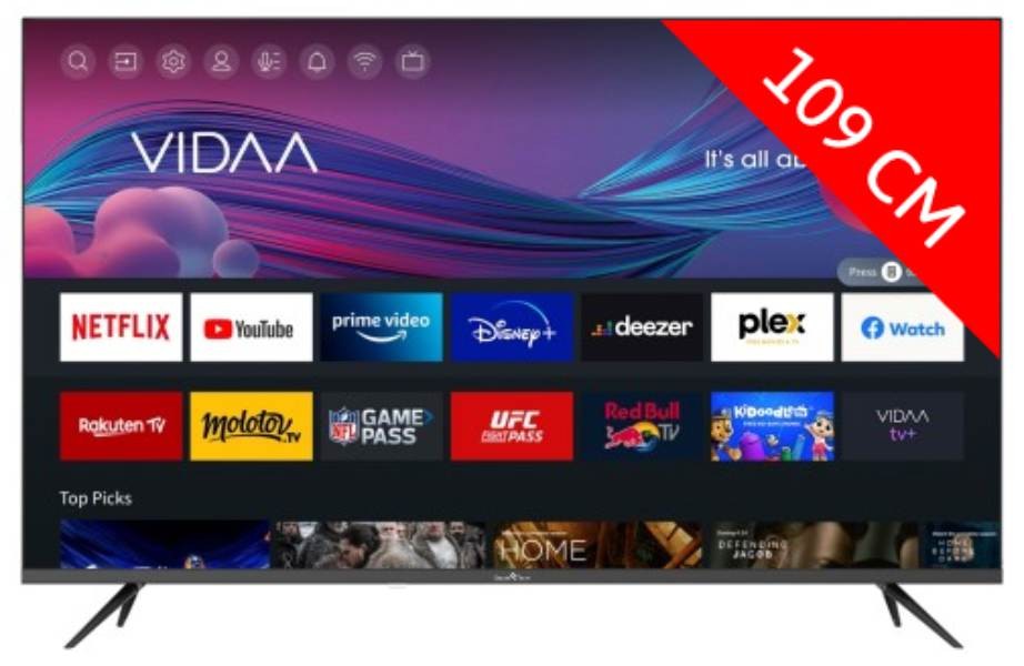 SMART TECH TV LED 4K 109 cm 43UV10V1 SMART TECH TV LED 4K 109 cm 43UV10V1