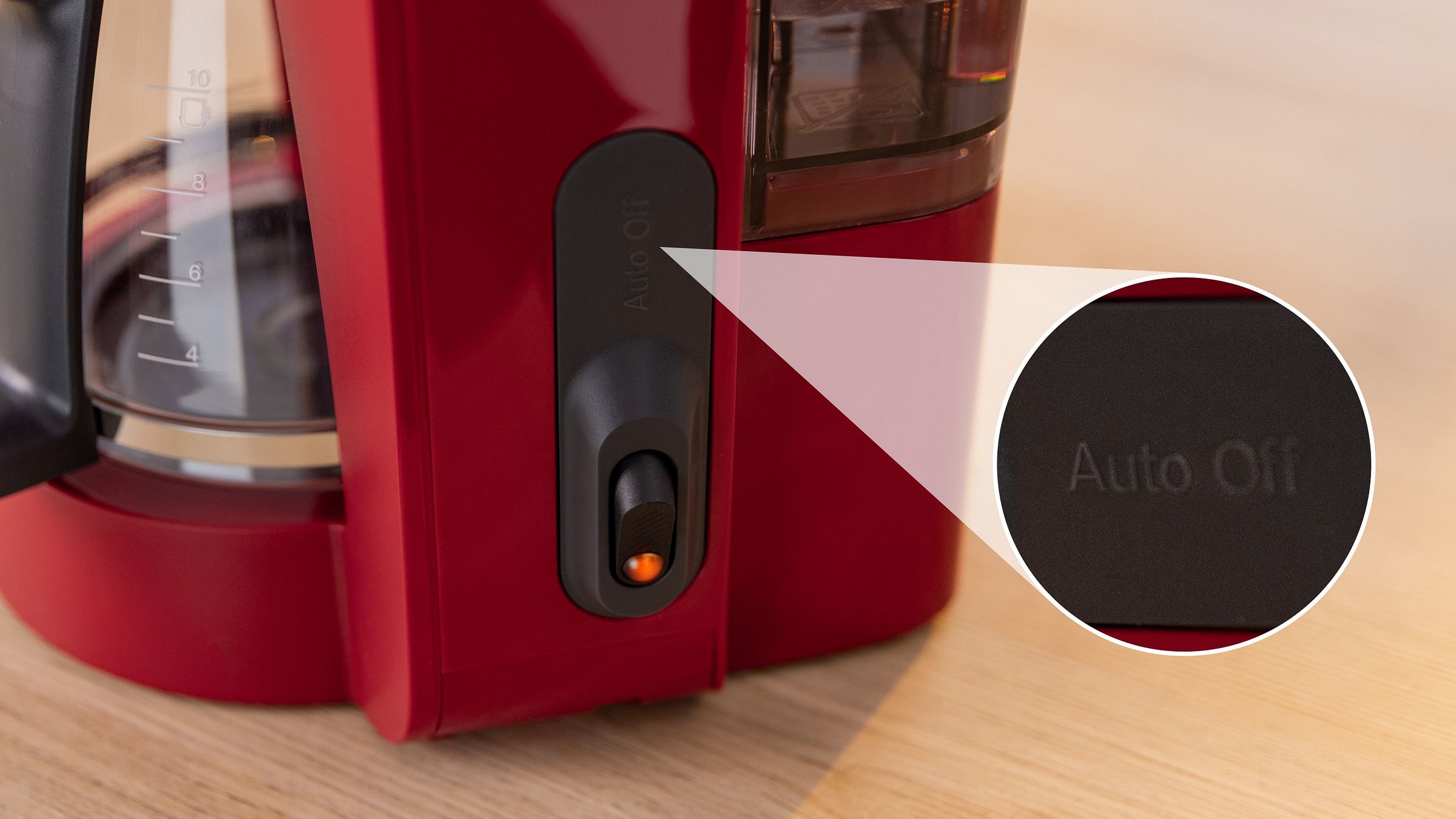 Cafetière BOSCH 10-15 tasses Réservoir amovible Rouge - TKA2M114