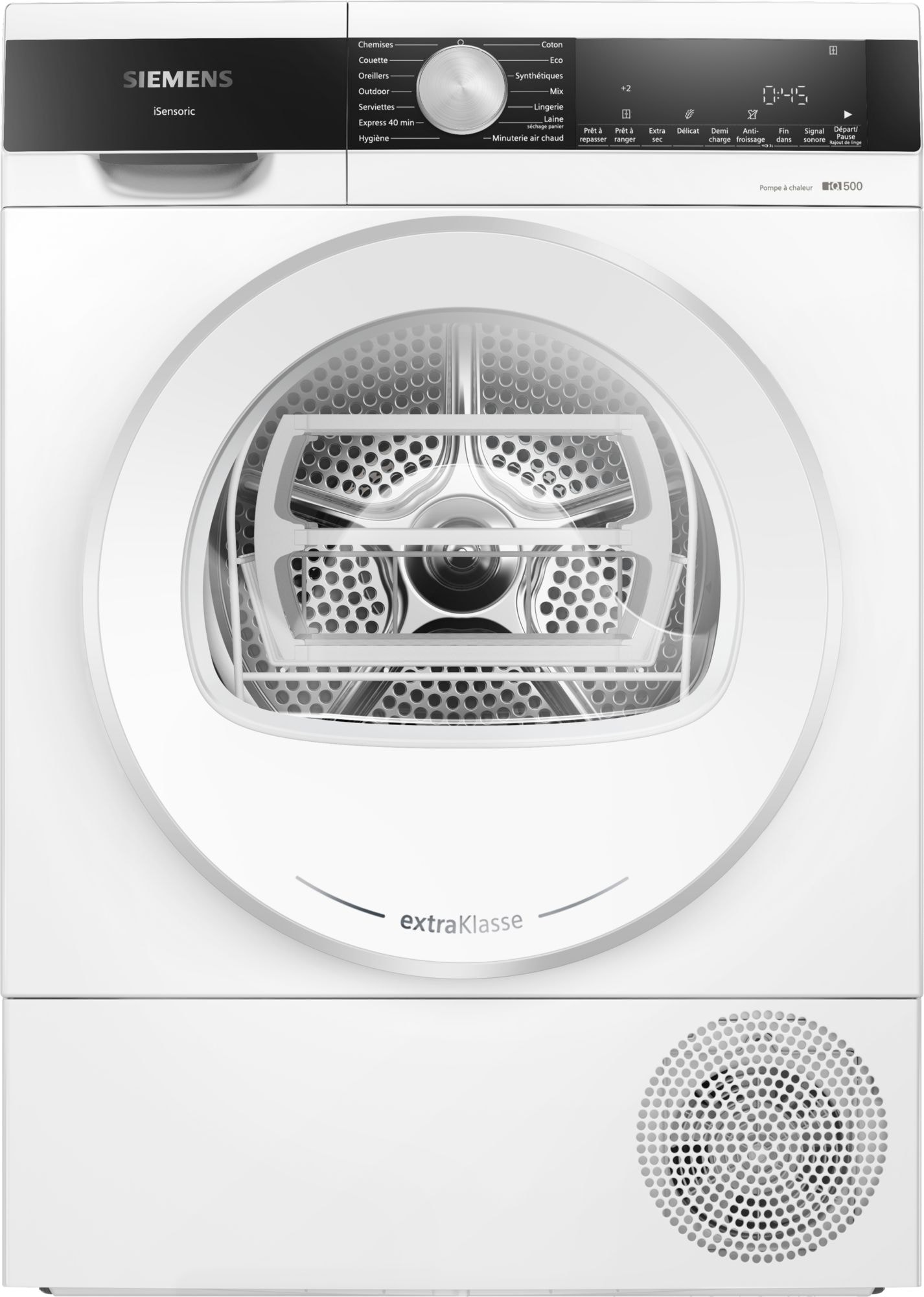 Sèche-linge pompe à chaleur SIEMENS 9kg Moteur induction Blanc WQ45G20MFR