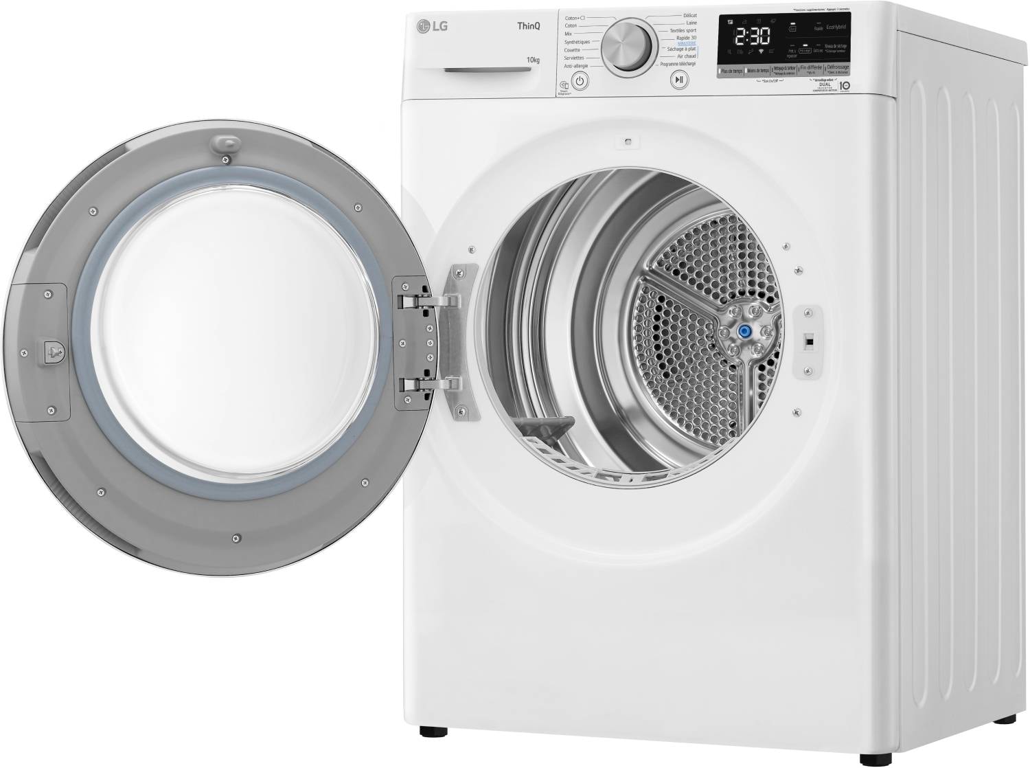 Sèche-linge pompe à chaleur LG , Dual inverter, 10kg, Blanc - RH1V50WH