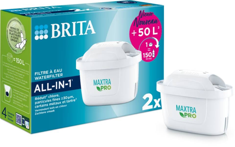 Pack de cartouches filtrantes BRITA FRANCE 2 Réduit chlore tartre 1050413
