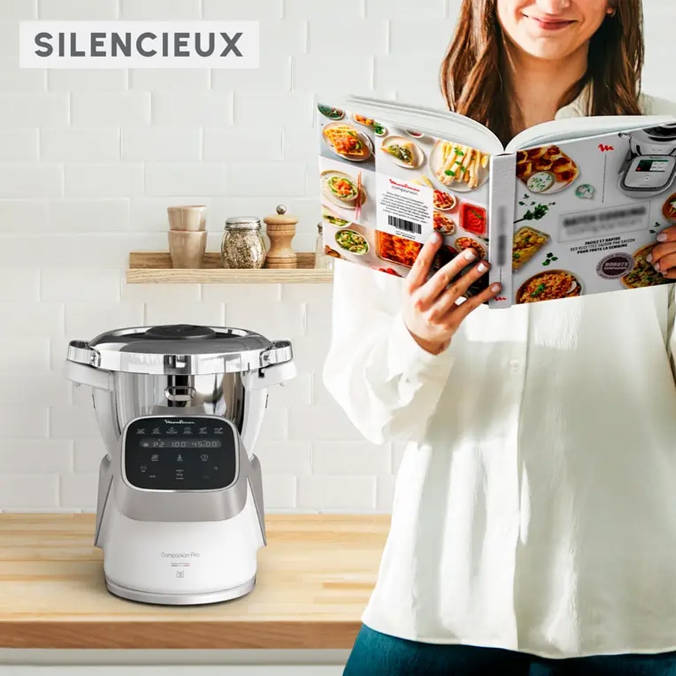 Multicuiseur MOULINEX , Companion Pro, 4.5L, 1550W, Blanc - HF850810 Multicuiseur MOULINEX , Companion Pro, 4.5L, 1550W, Blanc - HF850810