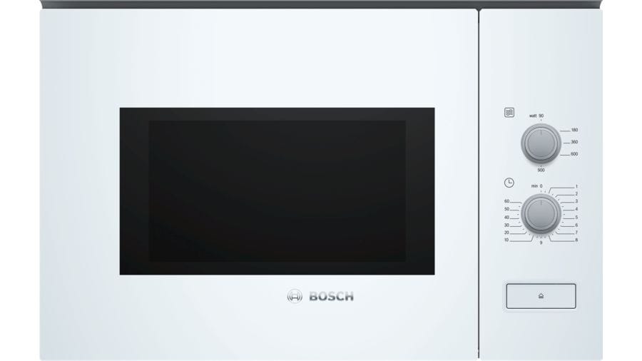 BOSCH Micro ondes Encastrable Série 4 900W 25L Blanc