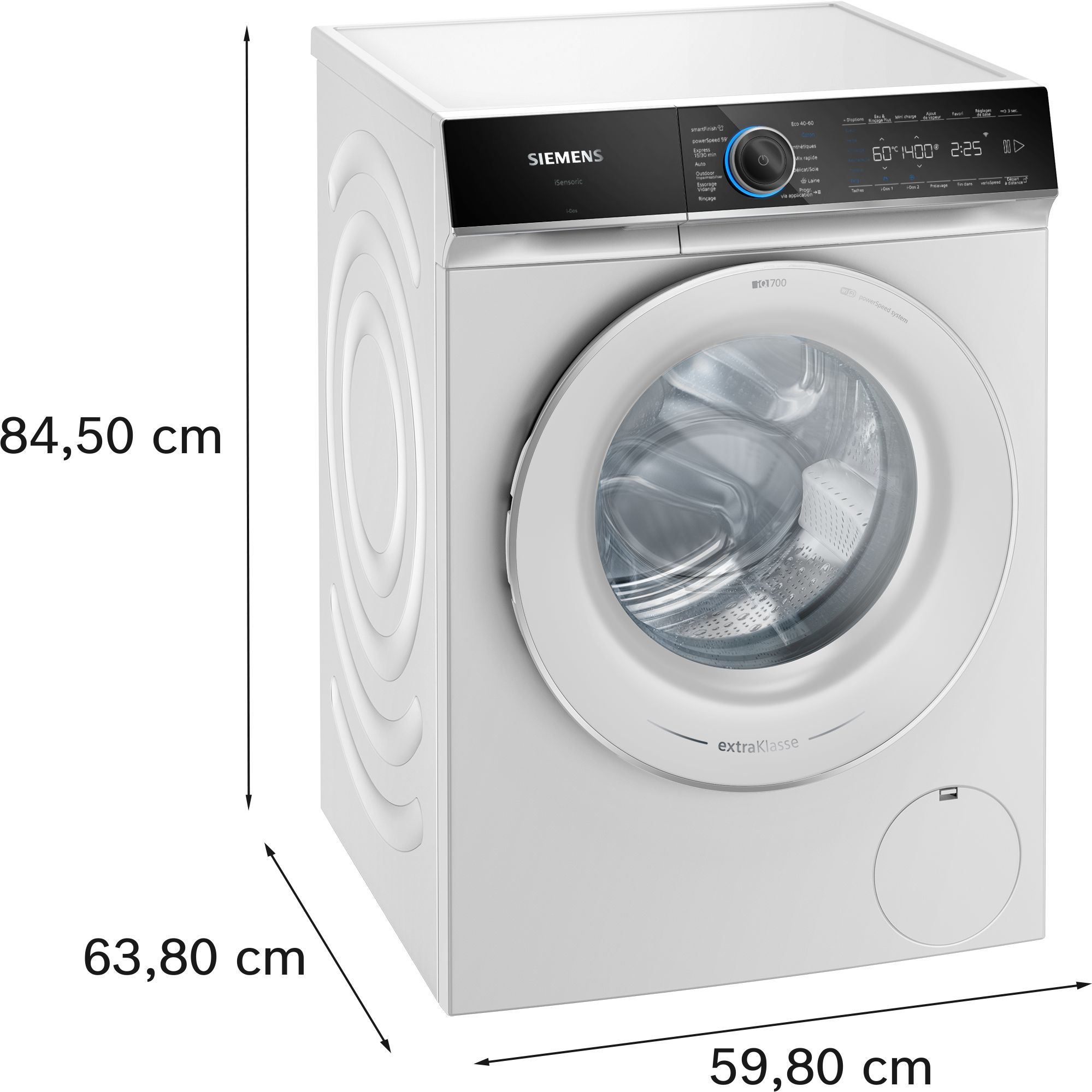 Lave linge Frontal SIEMENS 11kg 1400trs/min Blanc - WG64B2A9FR
