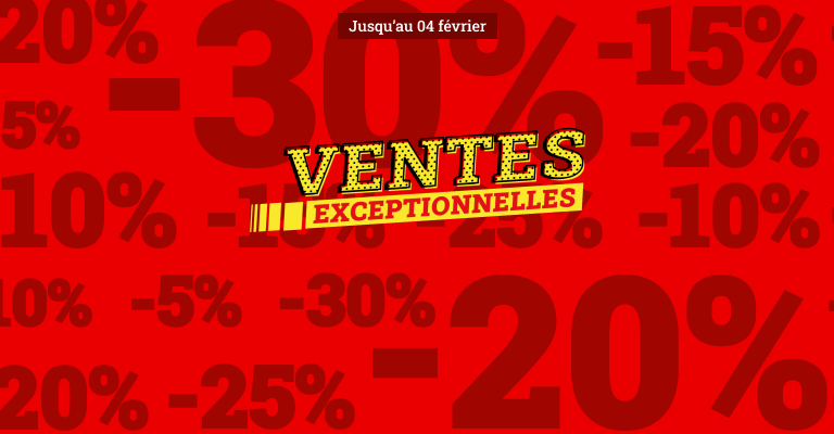 Ventes Exceptionnelles : toute notre sélection Gros et Petit Electroménager, Informatique, Téléphonie, Télévision et son Ventes Exceptionnelles : toute notre sélection Gros et Petit Electroménager, Informatique, Téléphonie, Télévision et son