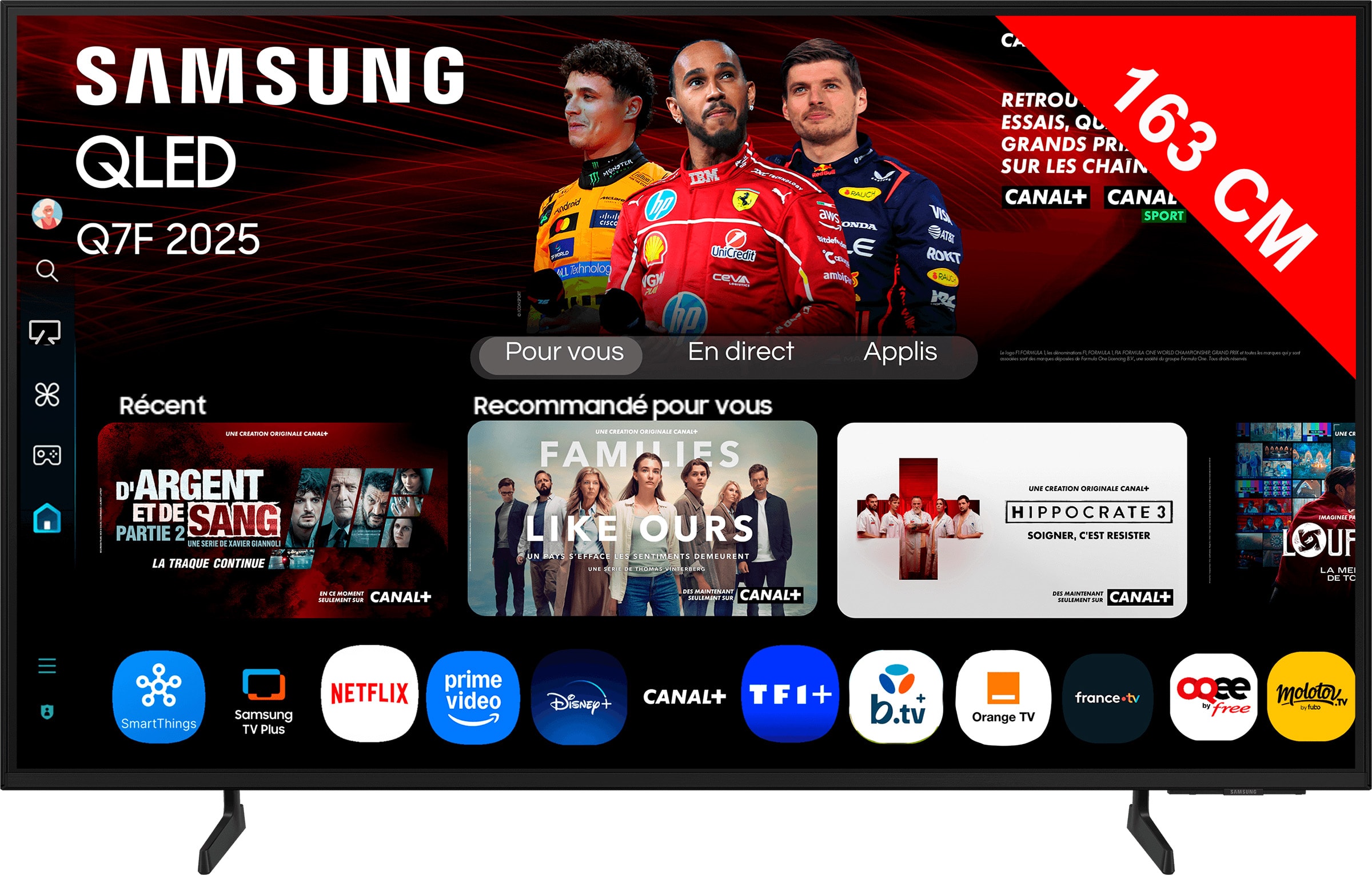 TV QLED 4K 163 cm SAMSUNG  TQ65Q7F