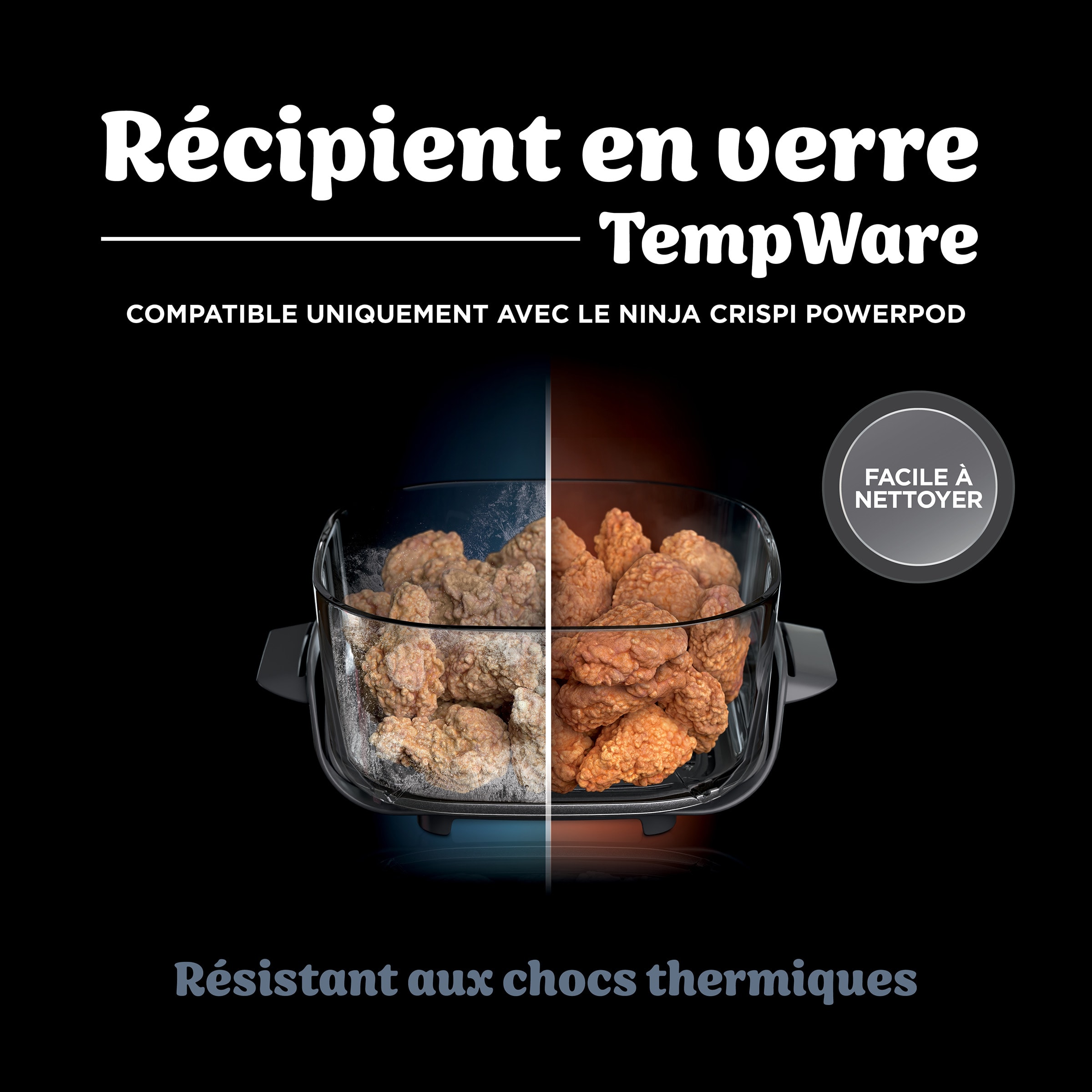 Friteuse à air chaud NINJA Fry 3.8L 1700W Design transparent - FN101EUGY