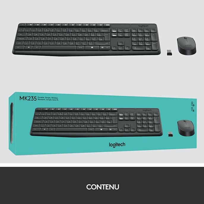 Clavier souris sans fil LOGITECH  - 920-007905