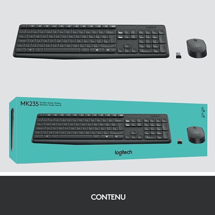 LOGITECH Clavier souris sans fil  - 920-007905