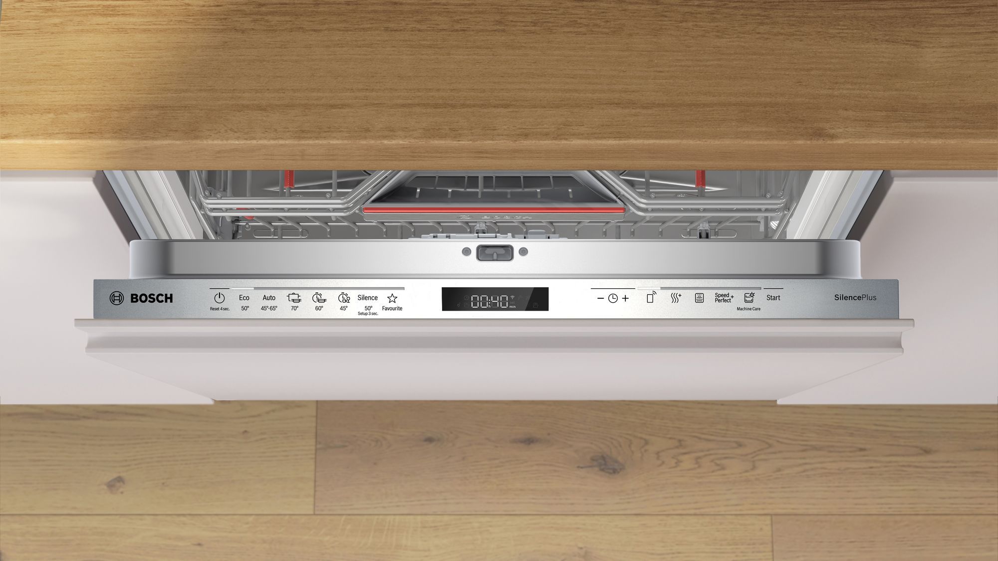 Lave vaisselle tout integrable 60 cm BOSCH  - SMH6ECX21E