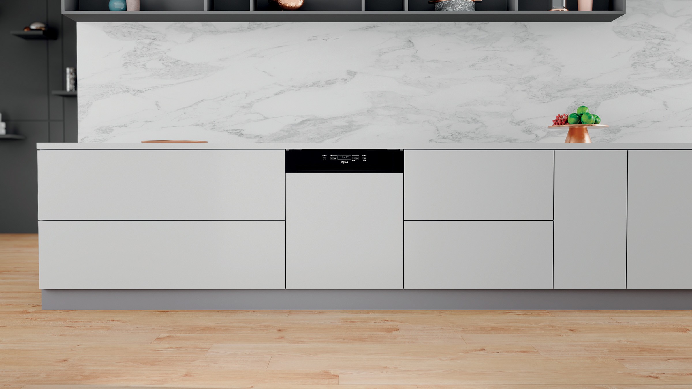 Lave vaisselle integrable 60 cm WHIRLPOOL 8 programmes 14 couverts 46dB - WBC3C26B Lave vaisselle integrable 60 cm WHIRLPOOL 8 programmes 14 couverts 46dB - WBC3C26B