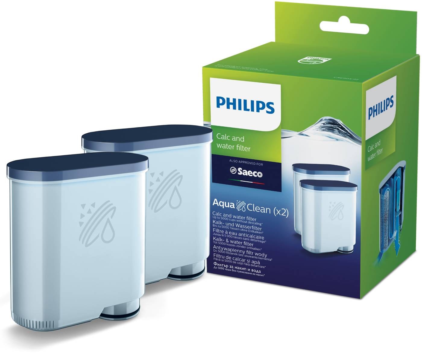 Cartouche filtrante PHILIPS 2 filtres Anti-calcaire - CA6903/22