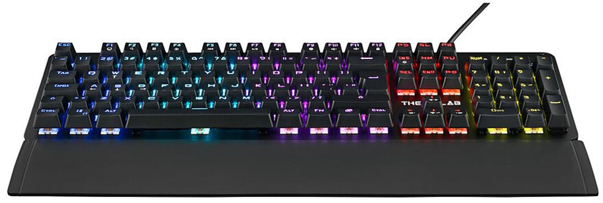 Clavier gamer THE G-LAB Mécanique Rétroéclairage Repose poignet KEYZ-CARBON-E/FR