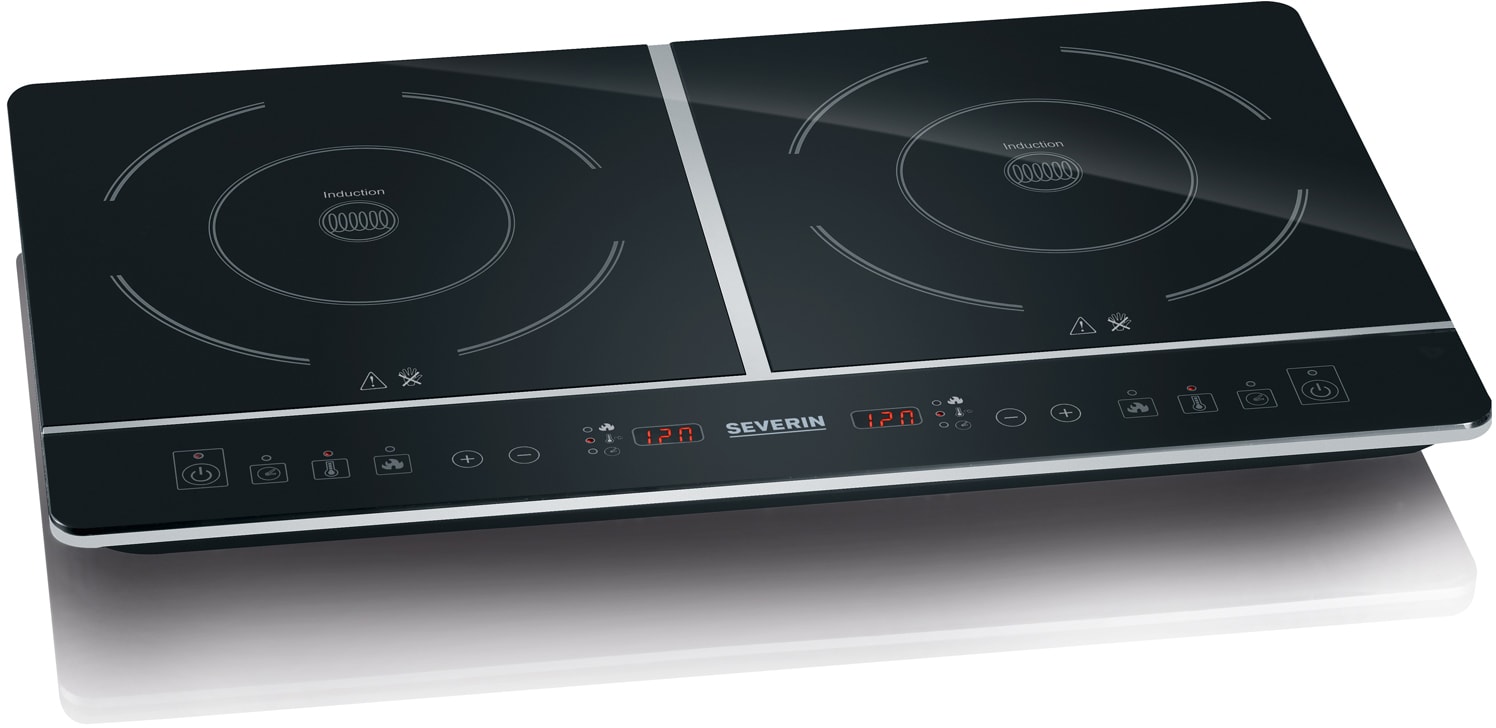 Réchaud induction SEVERIN 2 foyers 60 cm 3400W Noir DK1031