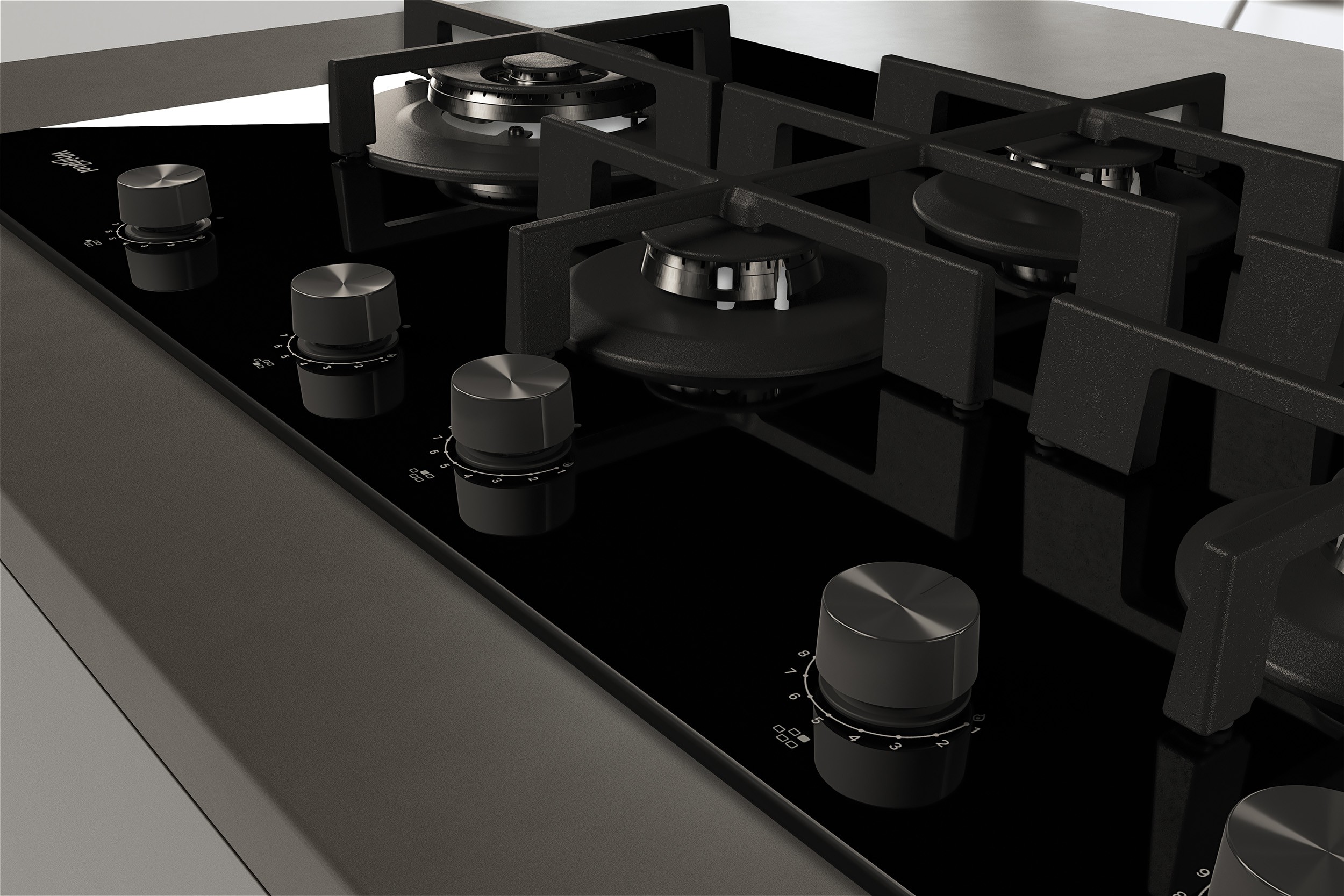 Plaque gaz WHIRLPOOL 5 Bruleurs, 11300W, 86cm, Noir - GOWL928NB Plaque gaz WHIRLPOOL 5 Bruleurs, 11300W, 86cm, Noir - GOWL928NB