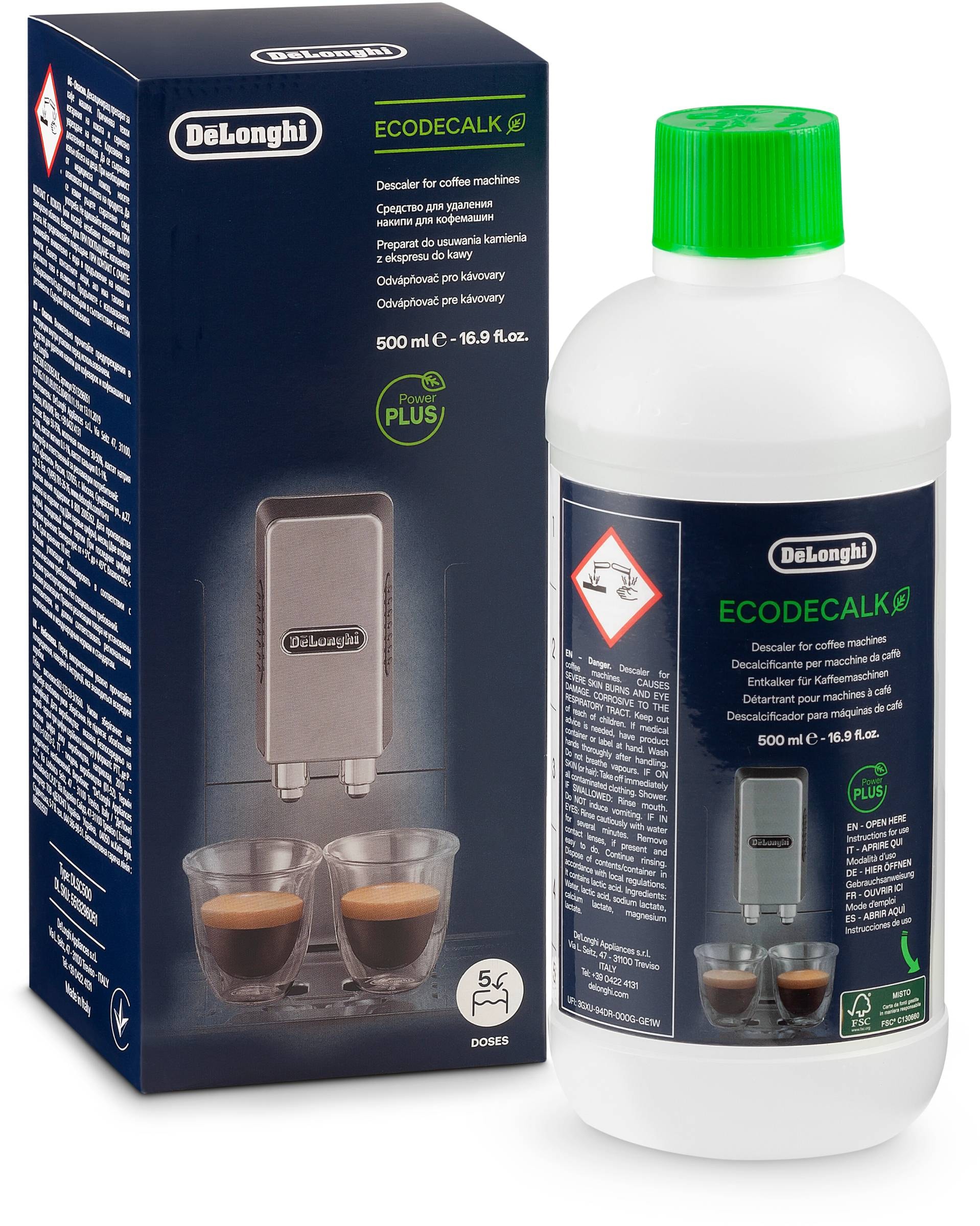 Détartrant cafetière DELONGHI 500ml DLSC500