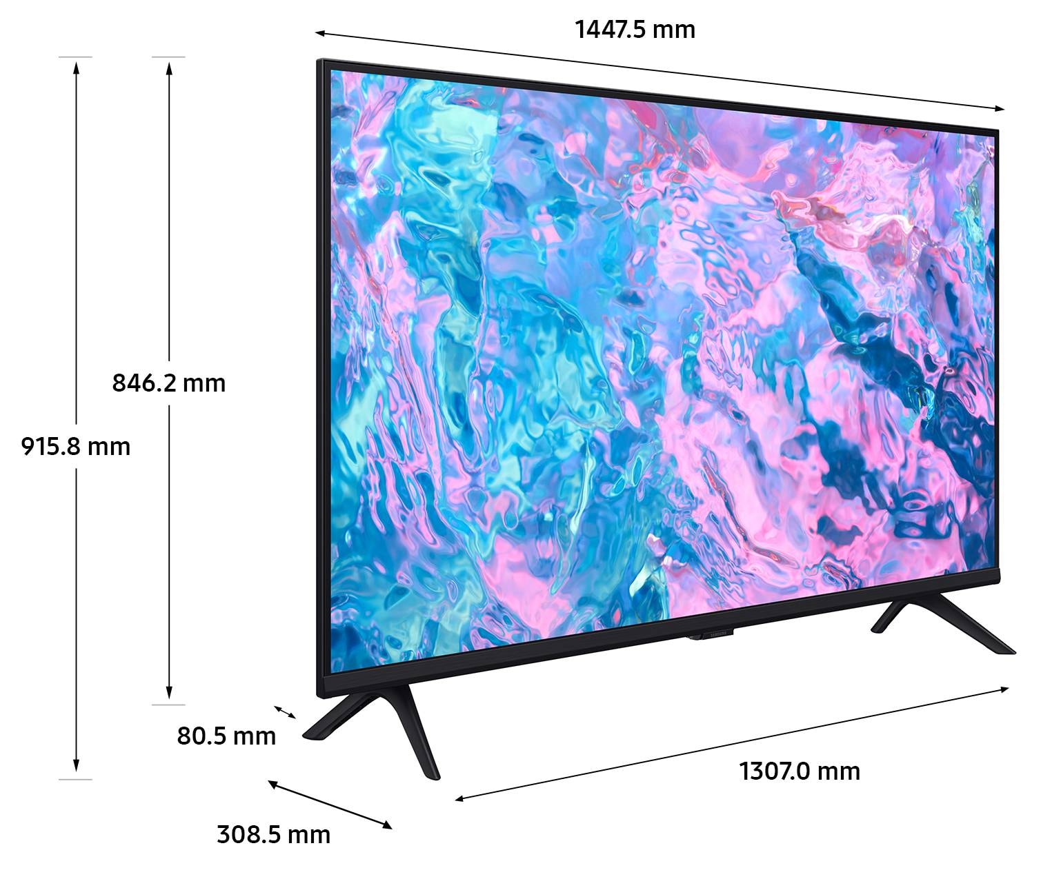 SAMSUNG TV LED 4K 163 cm  - TU65CU7025