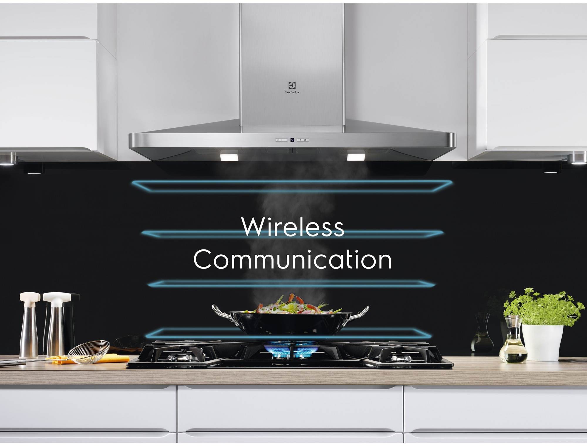 Plaque induction ELECTROLUX 4 foyers Hob²Hood 78cm Noir - EIS824