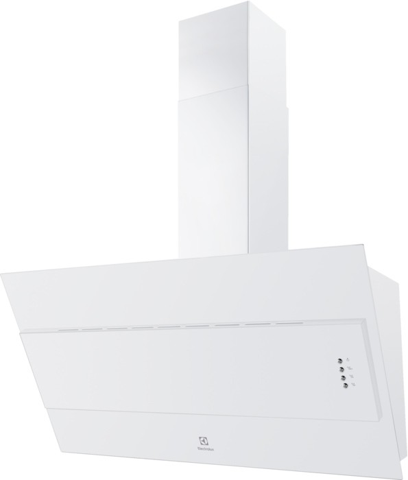 Hotte decorative murale ELECTROLUX Série 600 Pan Incliné 90 cm Blanche - LFV319W