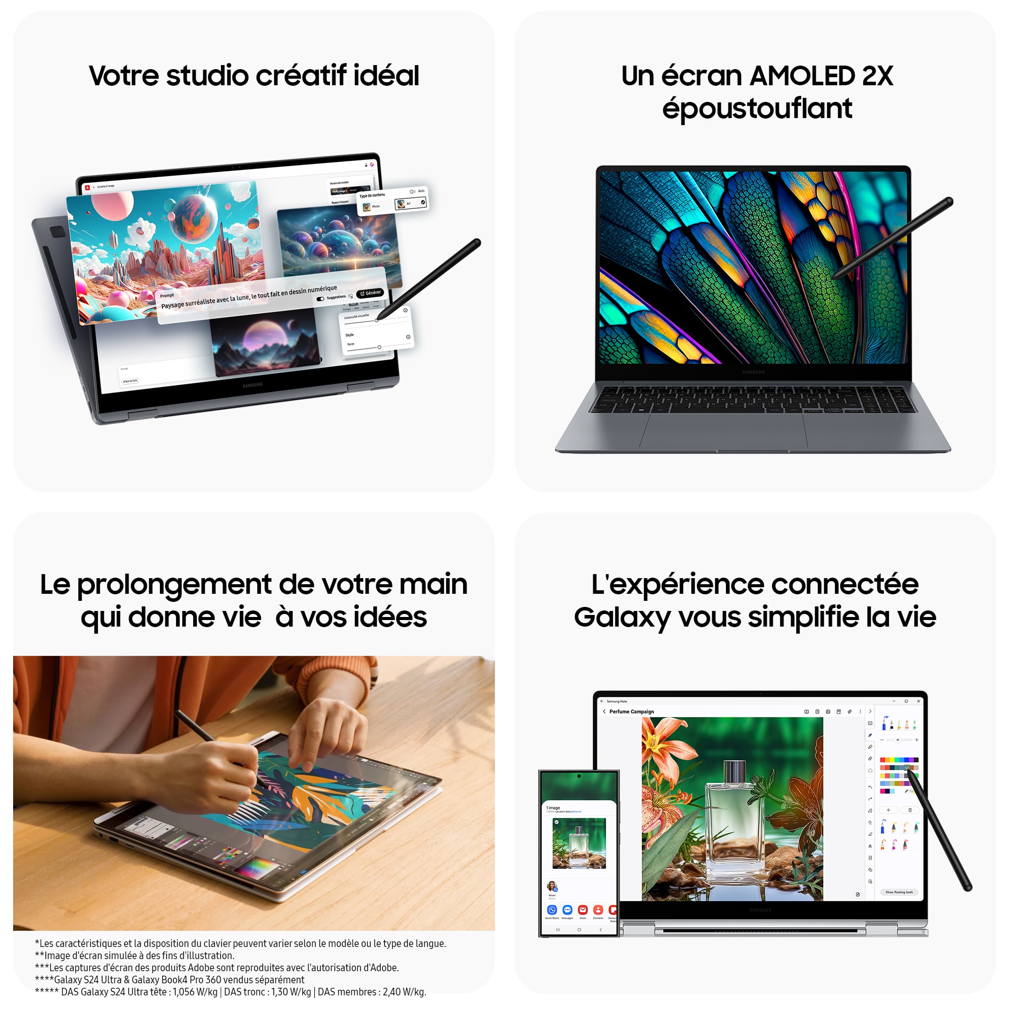 Ordinateur portable tactile SAMSUNG - NP960QGK-KG2FR Ordinateur portable tactile SAMSUNG - NP960QGK-KG2FR