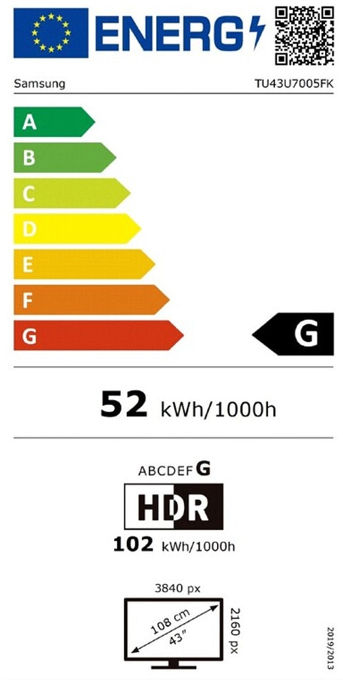 TV LED 4K 108 cm SAMSUNG - TU43U7005F TV LED 4K 108 cm SAMSUNG - TU43U7005F