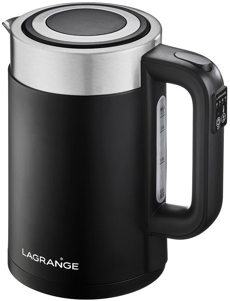 Bouilloire LAGRANGE Température réglable 1,7L 2000W Noir - 509041