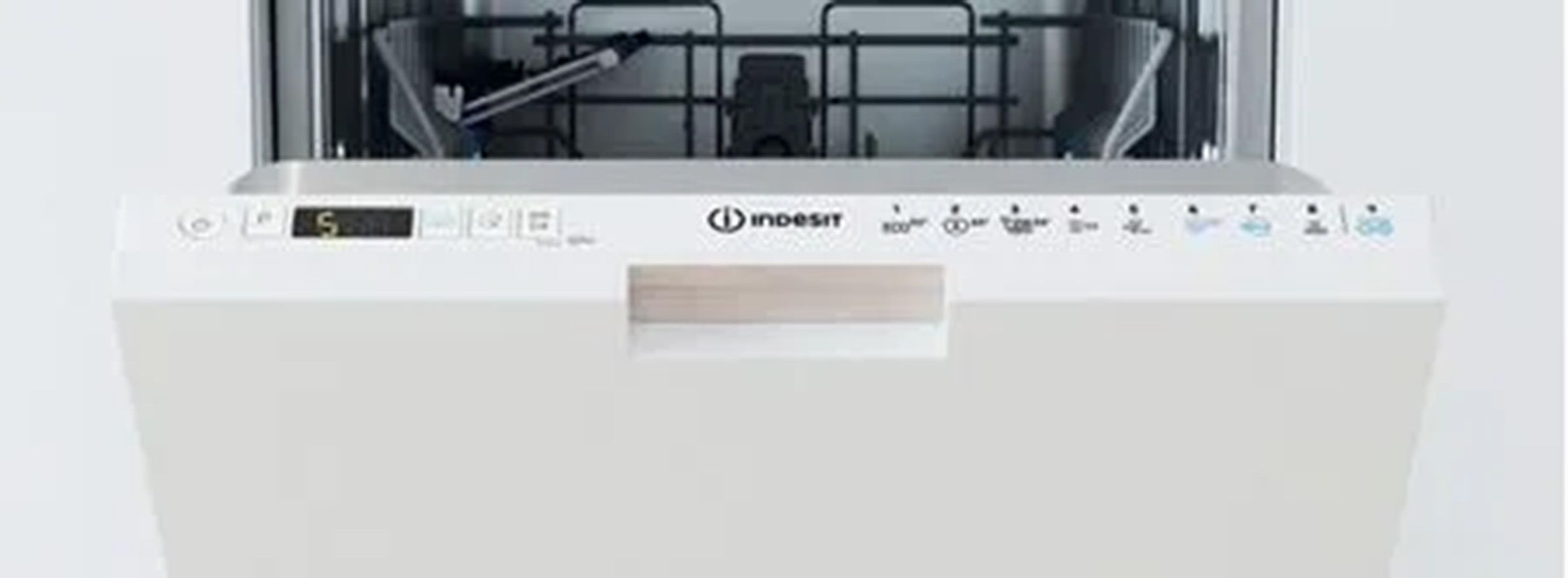 Lave vaisselle tout integrable 45 cm INDESIT Ouverture auto 10 couverts 44dB - IN2ID10BS80