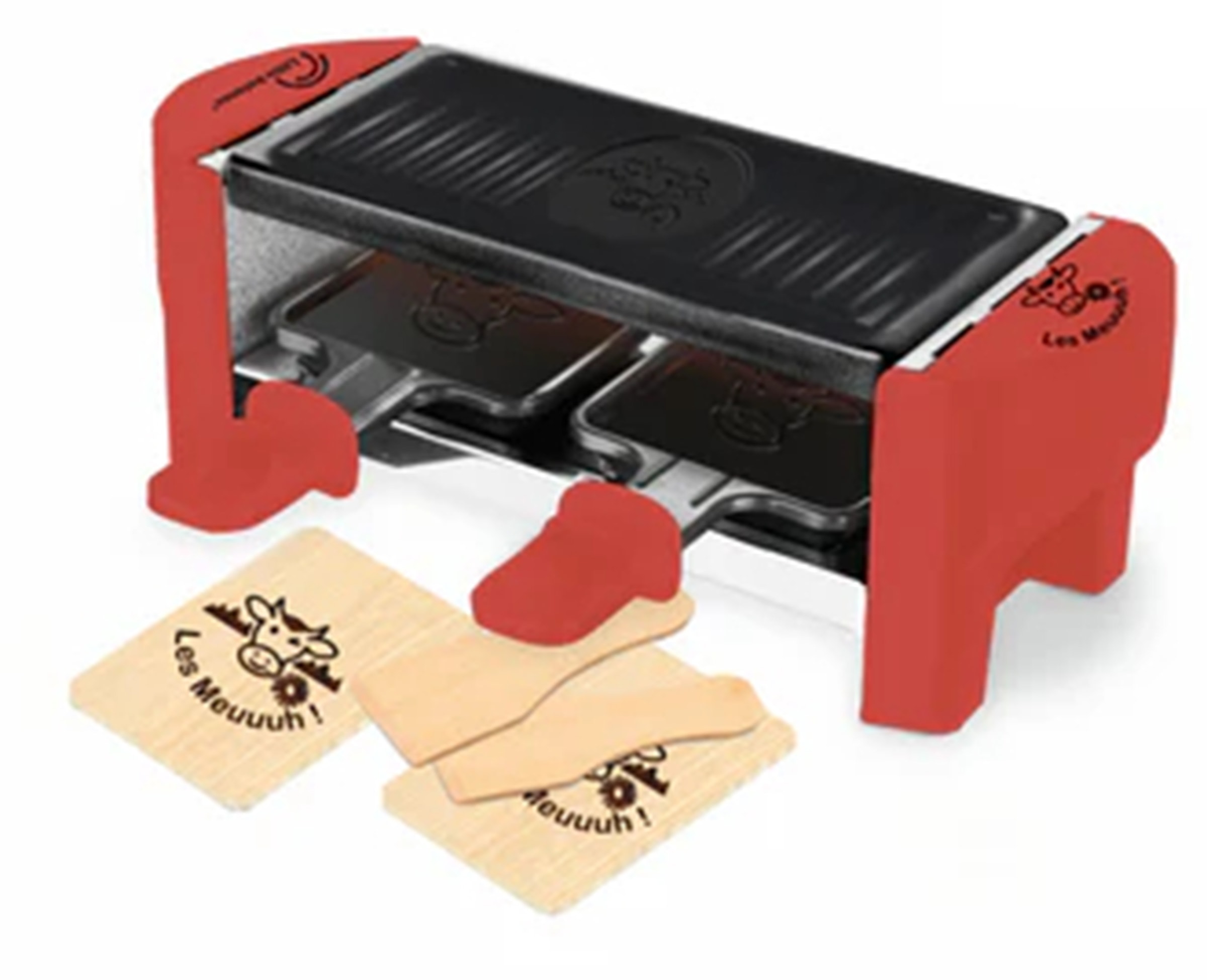 Raclette Multifonction LITTLE BALANCE 2 personnes 320W Rouge 8631