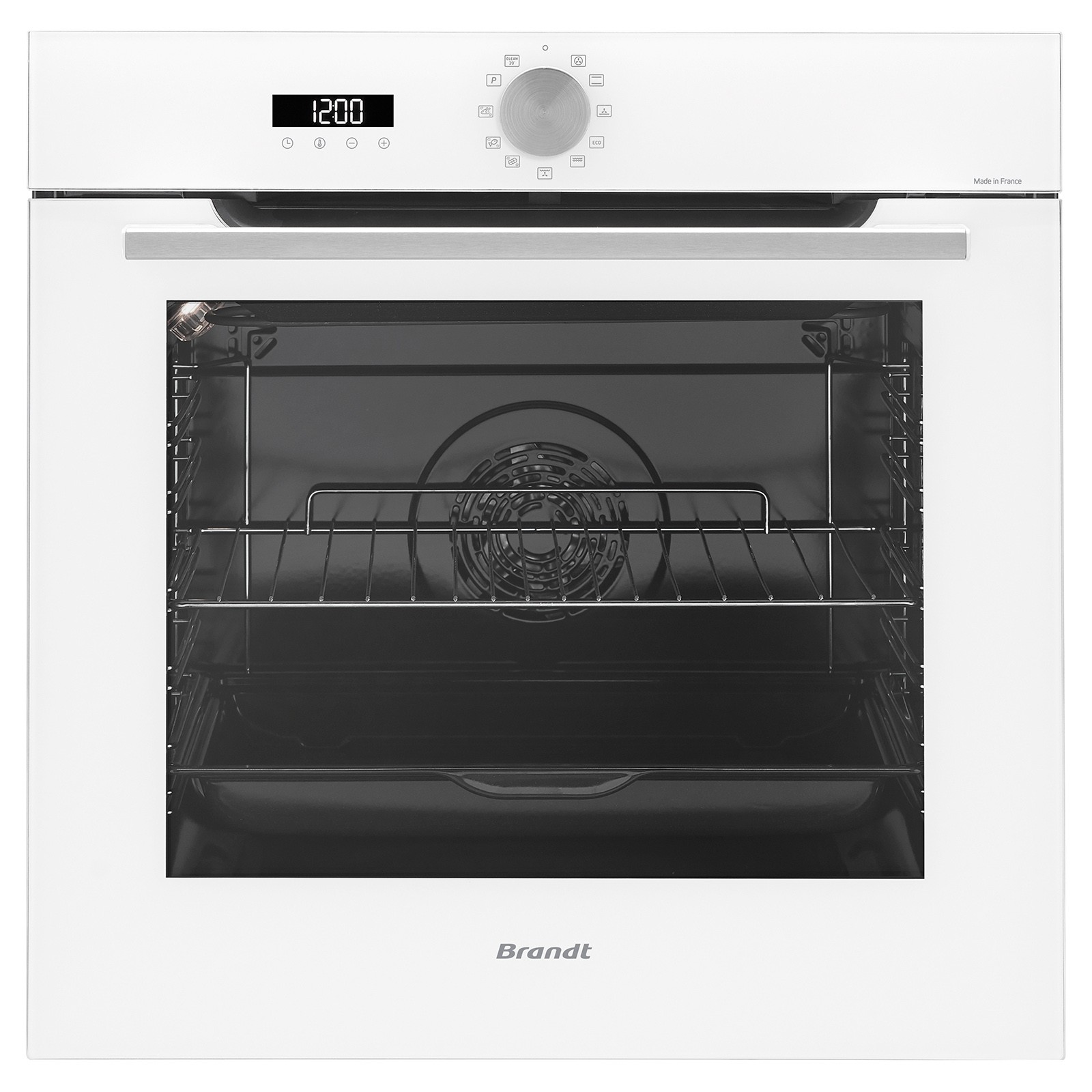 BRANDT Four encastrable pyrolyse Cuisson Vapeur OptiSteam 73L Blanc  BOP7534W