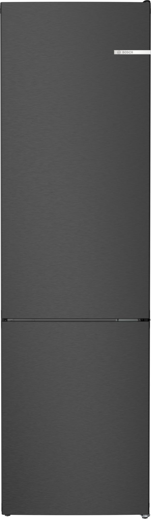 Réfrigérateur congélateur bas BOSCH , Froid No Frost, 363L, Noir KGN392XCF