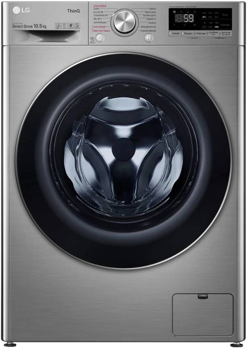 LG Lave linge Frontal AI Direct Drive Turbowash 10.5 kg - F14V52IXS