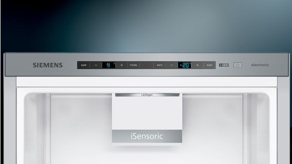 SIEMENS Réfrigérateur congélateur bas IQ500 LowFrost 413L Inox - KG49EAICA